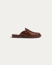 Woven Buckle Mule